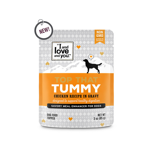 I and Love and You Top That Tummy Chicken Recipe in Gravy Meal Enhancer for Dogs