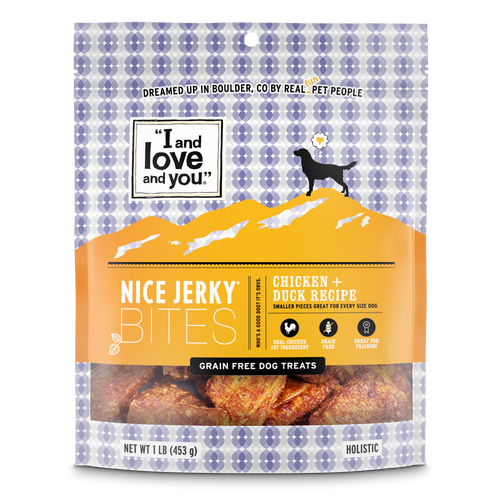 I And Love And You Nice Jerky Grain Free Chicken & Duck Dog Treats