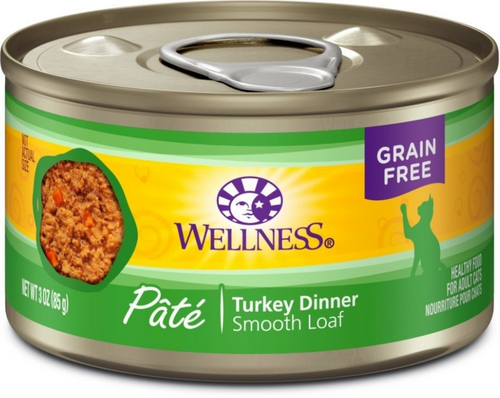 Wellness Complete Health Natural Grain Free Turkey Pate Wet Canned Cat Food