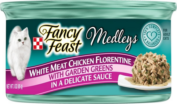 Fancy Feast Elegant Medleys Chicken Florentine Canned Cat Food