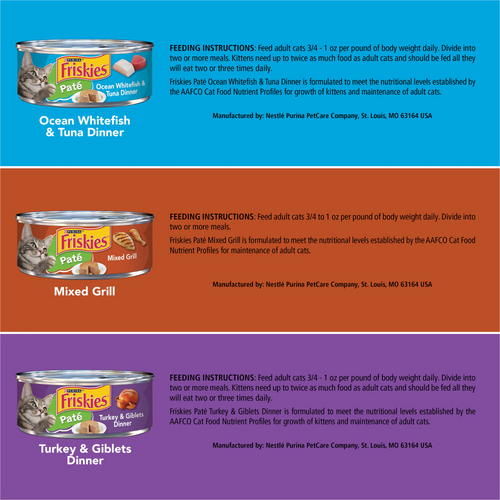 Friskies Classic Pate Variety Pack Canned Cat Food