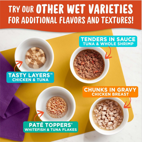 Meow Mix Tender Favorites Real Chicken and Beef in Gravy Cat Food Cups