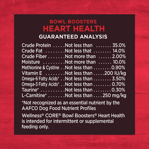 Wellness CORE Bowl Boosters Heart Health Dry Dog Food Topper