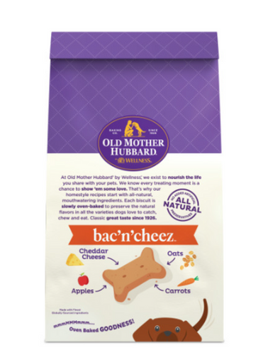 Old Mother Hubbard Crunchy Classic Natural BacNCheez Biscuits Dog Treats