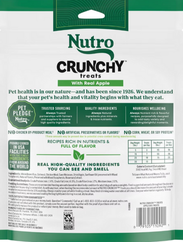 Nutro Crunchy Treats with Real Apple Dog Treats