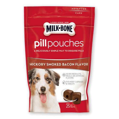 Milk-Bone Hickory Smoked Bacon Flavor Pill Pouches for Dogs