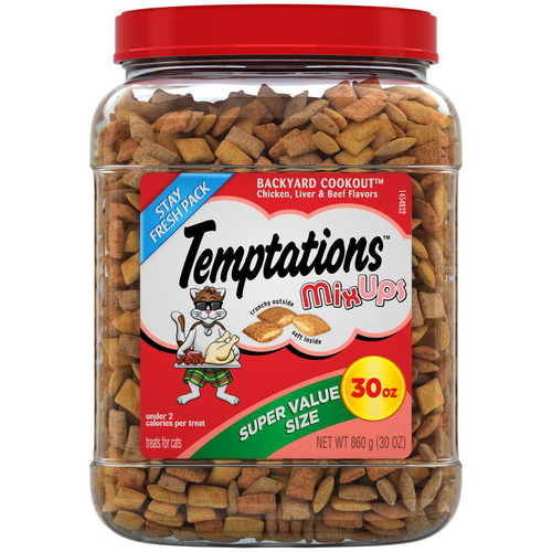 Temptations Mixups Crunchy & Soft Backyard Cookout Flavor Cat Treats