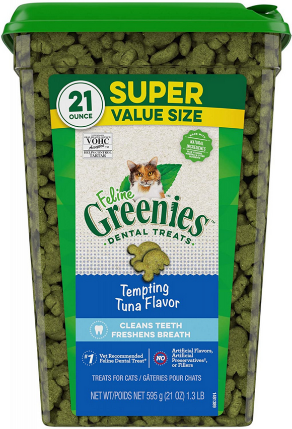 Greenies Feline Dental Tempting Tuna Flavor Cat Treats