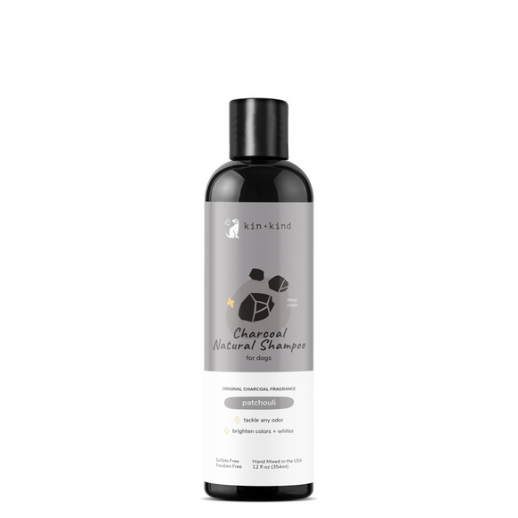 kin+kind Charcoal Deep Clean Natural Patchouli Shampoo for Dogs