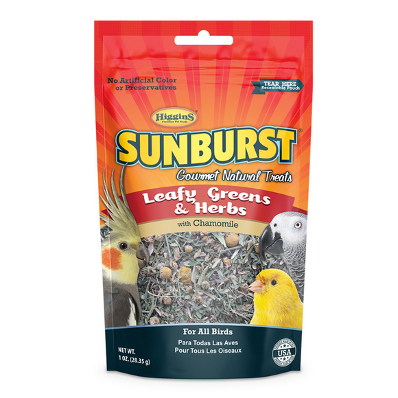 Higgins Sunburst Gourmet Treats Leafy Greens & Herbs