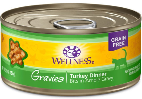 Wellness Natural Grain Free Gravies Turkey Dinner Canned Cat Food