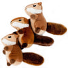 ZippyPaws Miniz Chipmunks 3-Pack Plush Dog Toys